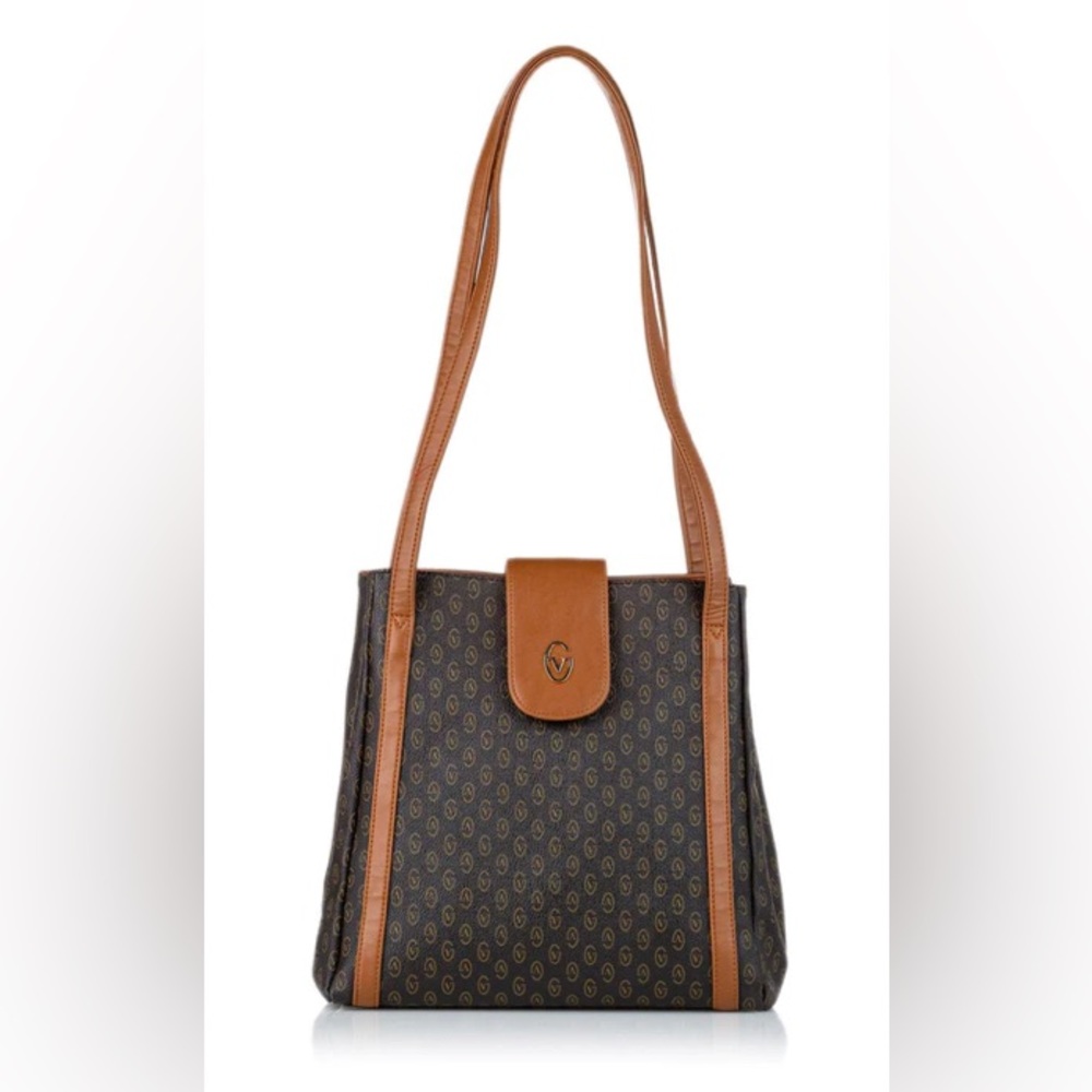 Gianni Valentino Monogram V Logo Vintage Shoulder Bag. Used Condition